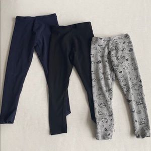 Lot of 3 Zara girls leggings